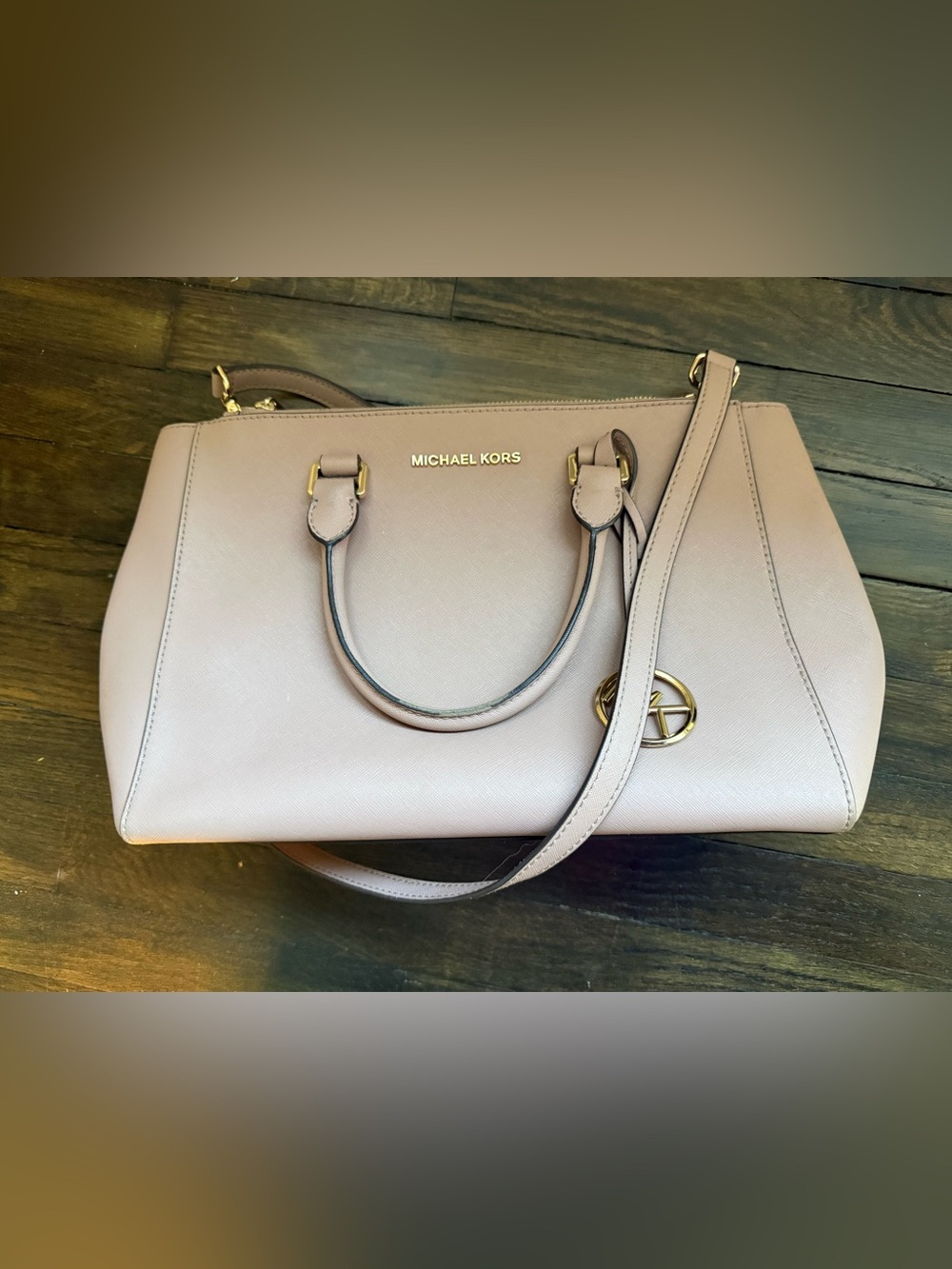 Michael Kors Pink Leather Satchel Bag Purse